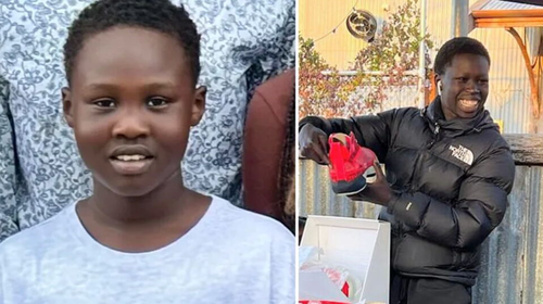 Twelve-year-old Chol Achiek and 15-year-old Dau Akueng.