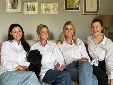 Leane Flynn with her three daughters.