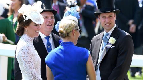 The Tindall's with the Cambridge's at Royal Ascot last year. Picture: Getty