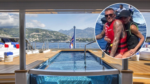 David and Victoria Beckham enjoy $2.7 million super yacht in St Tropez