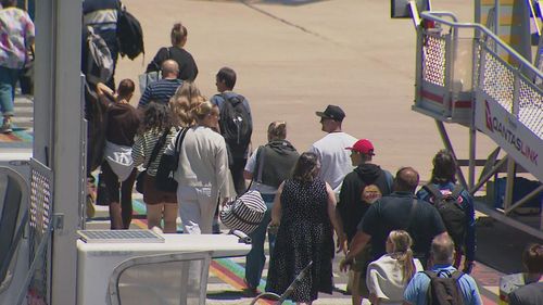 A QantasLink flight bound for Port Lincoln was forced to turn around twice this morning.