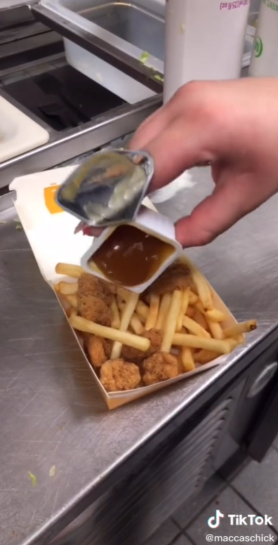 Macca's worker reveals amazing 'snack pack' hack.