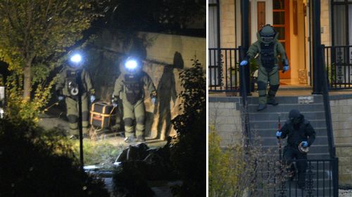 The detonations were conducted by specialist officers from the Victoria Police Bomb Response Unit. (AAP)