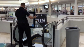 Police are investigating what caused the boy to fall from the escalator. 
