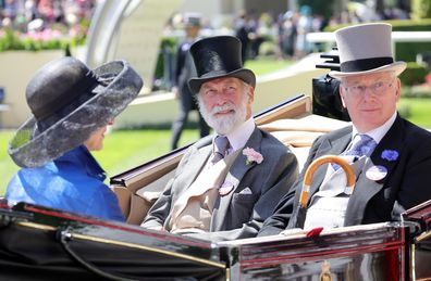 Prince Micheal of Kent and Prince Richard Duke of Gloucester attend Royal Ascot 2022 at Ascot Racecourse on June 14, 2022 in Ascot, England.
