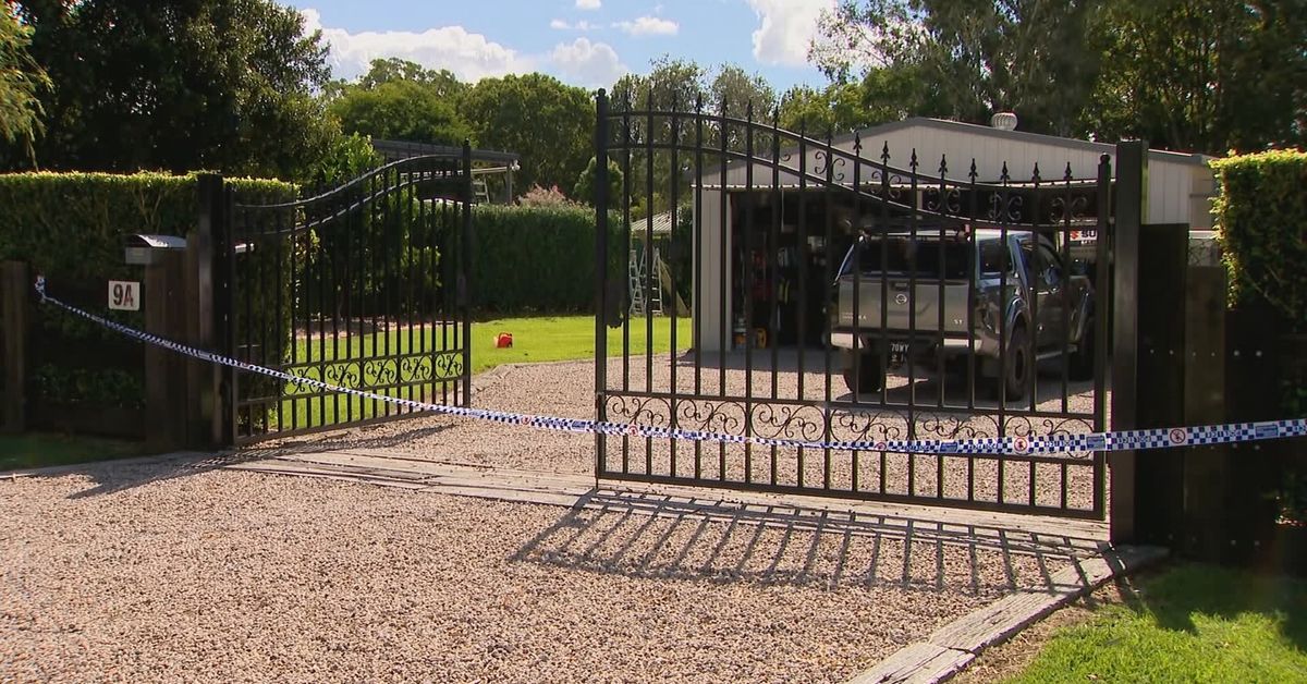 Gardener arrested after man found dead, woman seriously injured north of Brisbane