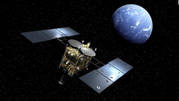 Japanese space agency JAXA will land the Hayabusa 2 probe on the surface of an asteroid.