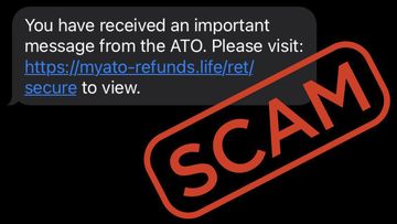 Australian Tax Office scam warning.