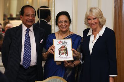 Camilla, Duchess of Cornwall, Dr Mridul Kumar and Dr Saroj Datta