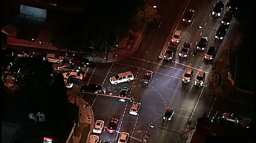A man is in a critical condition after being hit by a car in Sydney's west this evening.