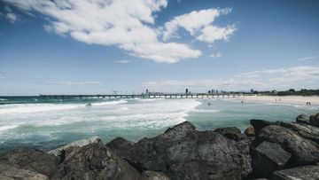 The Spit beach at the Gold Coast 