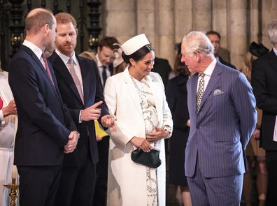 King Charles, Prince William, Prince Harry, and Meghan Markle
