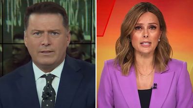 Karl Stefanovic and Ally Langdon C*A*U*G*H*T cameo stan