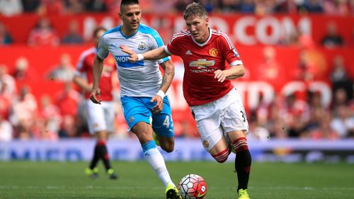 Schweinsteiger playing for Manchester United in August. (AAP)