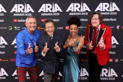 The Wiggles' Anthony Field, Jeff Fatt, Tsehay Hawkins and Murray Cook