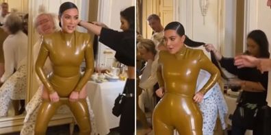 Kim Kardashian Wore Latex at Paris Fashion Week Three Times in One Day –  StyleCaster