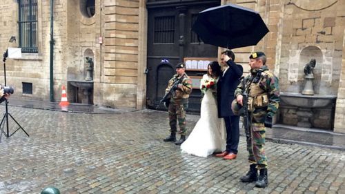 Couple marry in deserted Belgian capital during lockdown