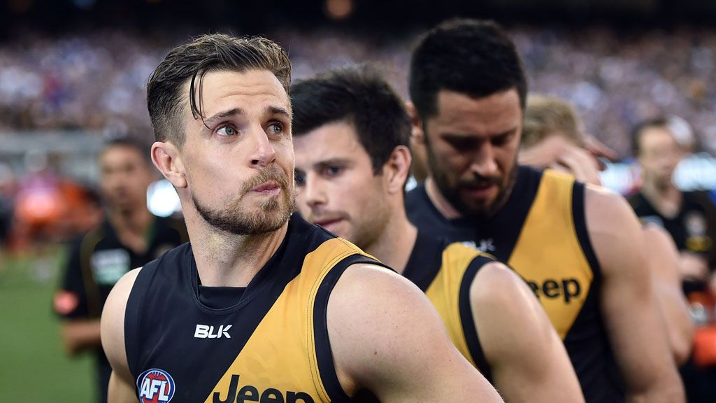 Brett Deledio reflects on another finals loss. (AAP)