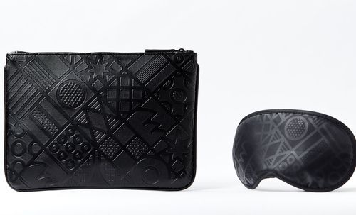 Leather brand Oroton has made the amenities kits for the new route.