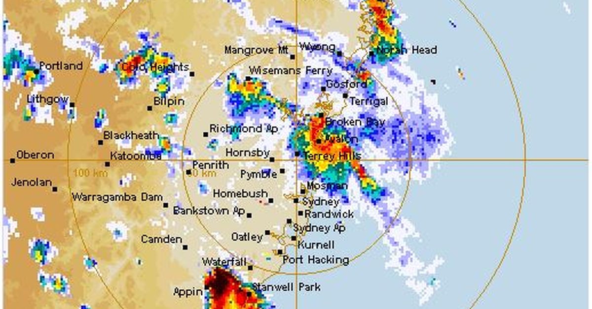 Sydney Storm Severe Weather Warning Issues Bom