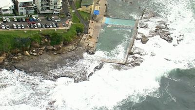 Aerial view of Dee Why rockpools