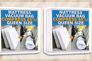 Mattress Vacuum Bag, Sealable Bag for Memory Foam or Inner Spring  Mattresses, Compression and Storage for Moving and Returns, Leakproof Valve  and