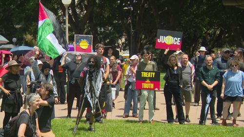Hyde Park is the traditional starting point for the Invasion Day rally. 