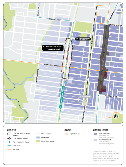 St Georges Road, centro de atividades de Thornbury.