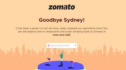 Zomato leaves Australian market.