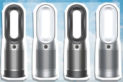 9PR: Dyson Purifier Hot+Cool, Black and Nickel, and White and Silver