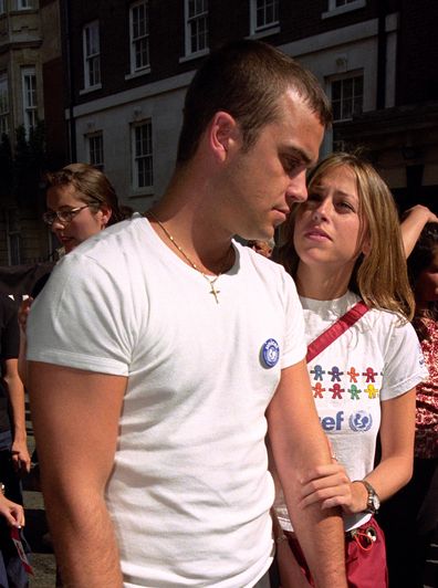 Robbie Williams and girlfriend Nicole Appleton