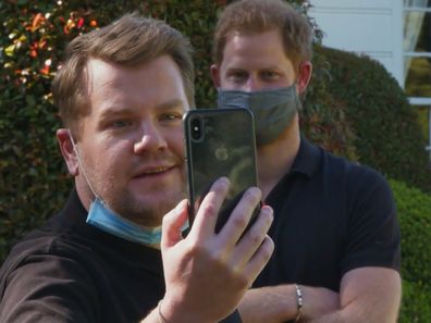 James COrden and Prince Harry