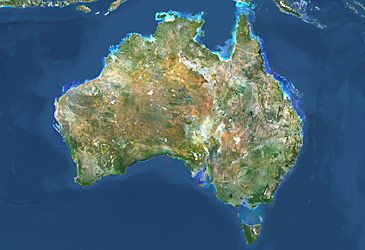 Australia began to split from which current continent 85 million years ago?