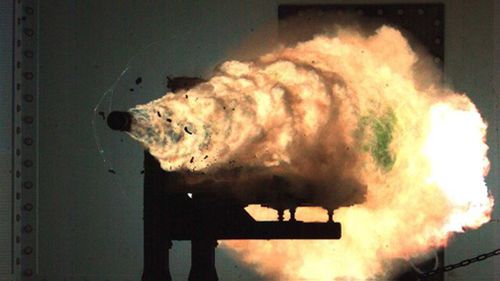 China is modernising its navy including the development of a magnetic powered rail gun.