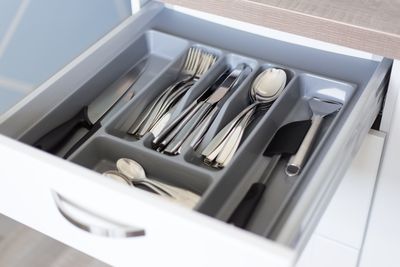 Wipe out the cutlery drawer