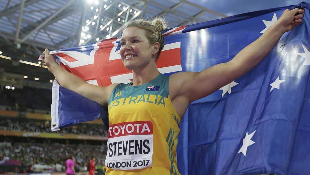 Dani Stevens wins silver medal in women's discus at world athletic championships