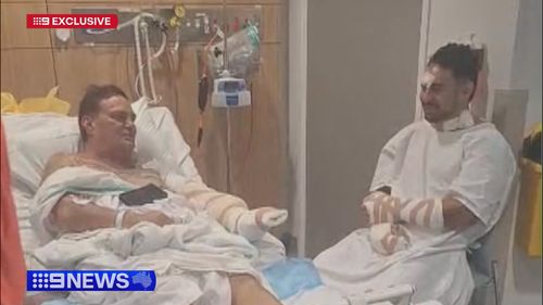 The pair shared a mount after undergoing surgery today. 