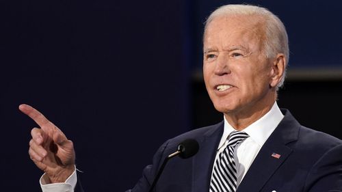 Joe Biden hit back at Donald Trump's interruptions by telling him to 'shut up'.