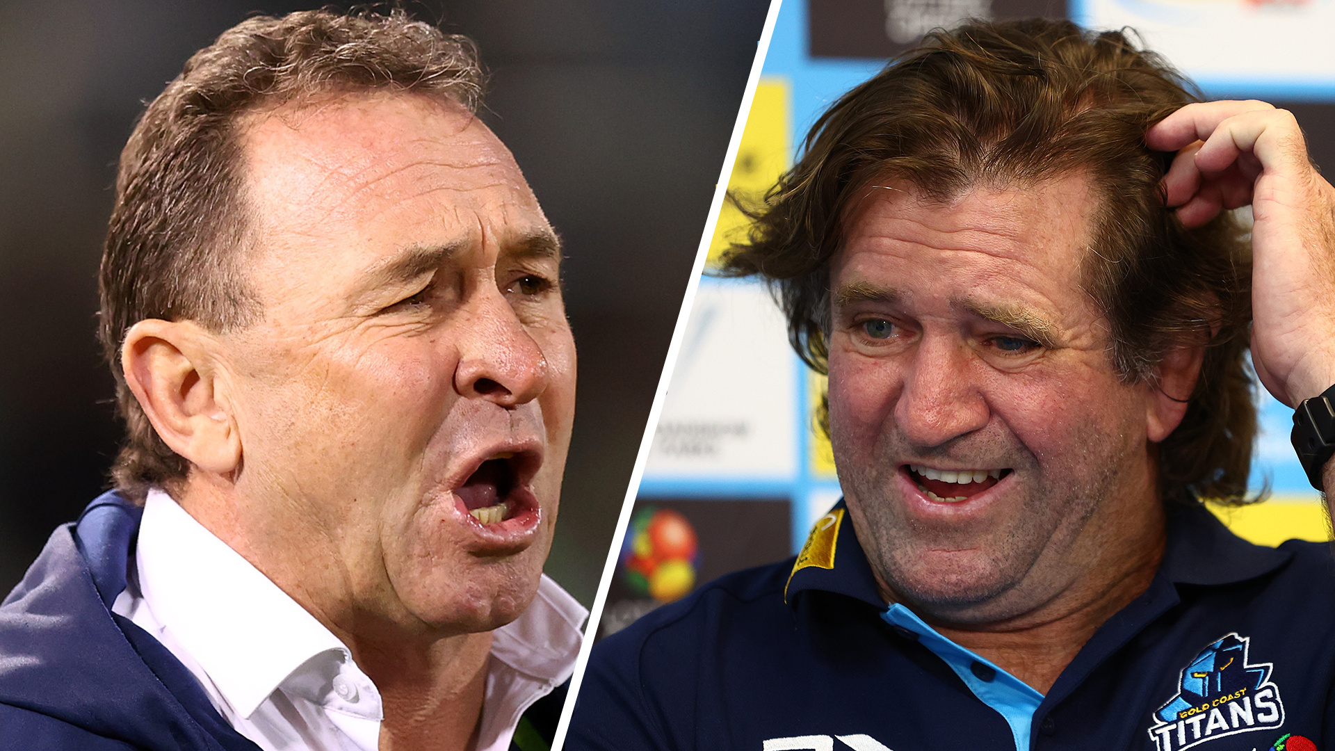 Ricky Stuart clarifies bust-up with Des Hasler over 'pretty poor' refereeing claims