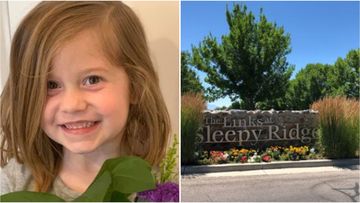 Aria Hill died on Monday after her father accidentally hit her in the head with a golf ball at Sleepy Ridge golf course, in Orem Utah.