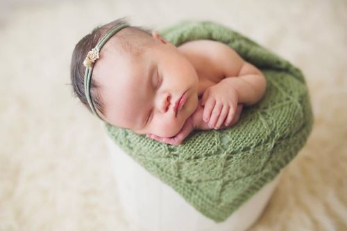 Abigail was born with a full head of hair. (Mary Huszcza/8.08 Photography)