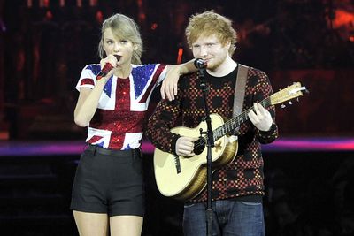 Friends who play together, stay together. <br/><br/>Ed Sheeran has been Taylor's latest musican collaborator.