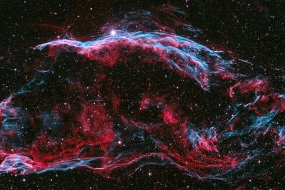 Bicolour Veil Nebula by Péter Feltóti