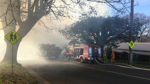 Firefighters arrived on the scene afterwards to find the iconic hotel engulfed. 