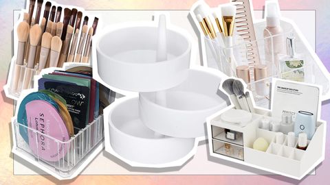 Affordable makeup storage