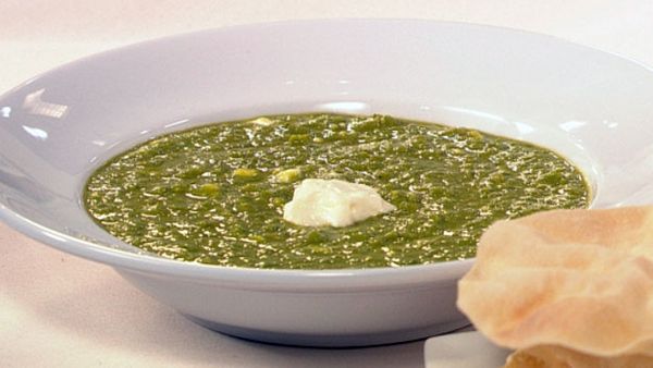 Curried pea soup