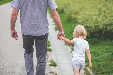 Grandfather and grandchild