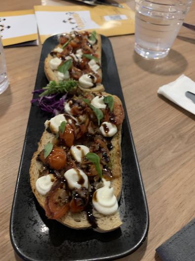 Paradise Resort Order Up bruschetta