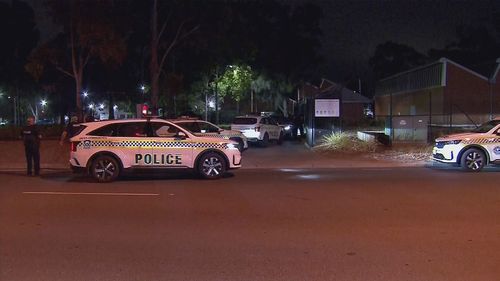 A cross-city police chase in Adelaide's north. came to an end with officers spiking the tyres of a stolen Ford Ranger in a car park.