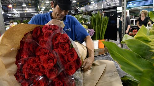 While florists and supermarket chains have bargain deals, customers now also value the convenience of ordering bouquets online (AAP).